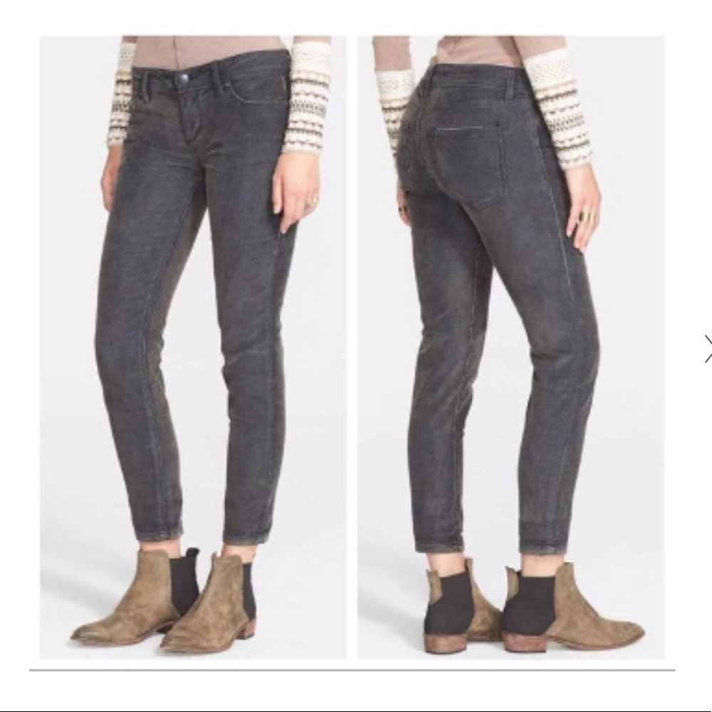 Free People Roller Crop Corduroy Pants Size 24